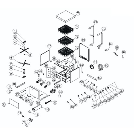 Chambre de pressostat kit Lave-vaisselle EUT.1100 EUT.500 EUT.1000 ARA-ERS.BYM-0034