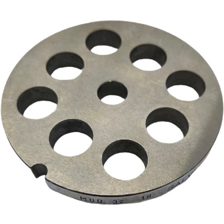 Picador de Carne Prato 32 Broca 18mm sem pivot 1 entalhe Aço Inox