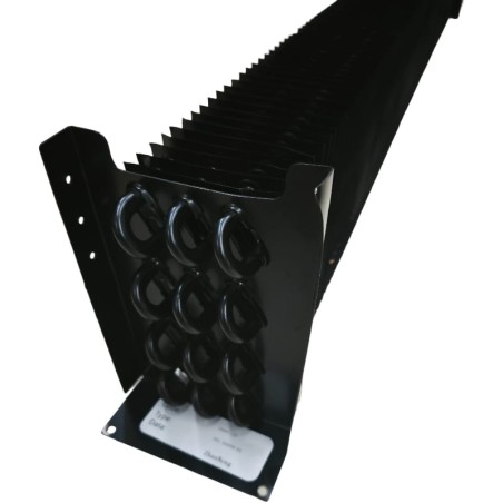 Evaporador para BLG1880-3M 3x8 L1120mm em alumínio pintado de preto