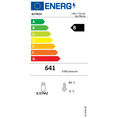 Vitrina refrigerada de tapas VRC-175 8 Bandejas