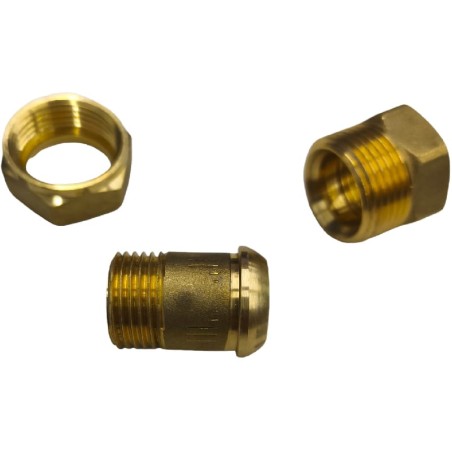 Raccord union droit Kt 6222.00007.01 1/2M 1/2H Filetage union 3/4 Friteuse Ozti