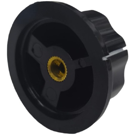 Manette en plastique Axe ø 6mm Diamètre 45mm Salamandre ES-538 ES-450 ES-600 fixation deux vis sur l'axe