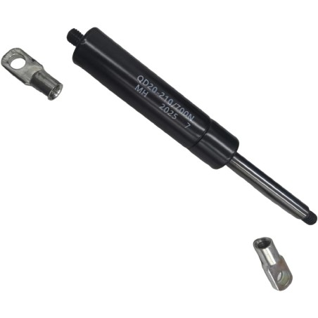 Gas Spring Piston Air 700N Hole Distance 210mm Width 22mm L 68-100mm M8 QD20-210/700N