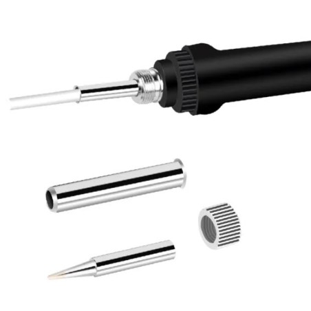 Ferro de soldar com temperatura regulável de 60 W e 220 VCA