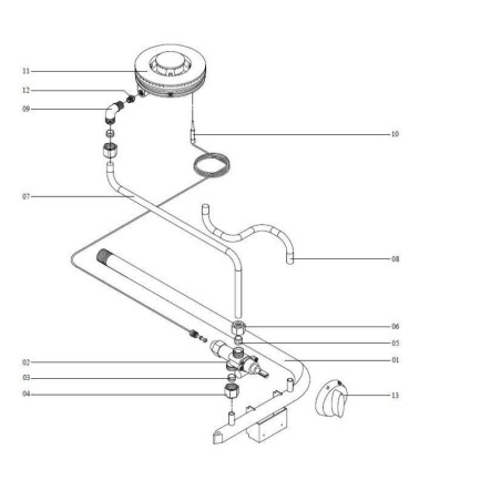 Queimador de fogão completo GS A07DA36