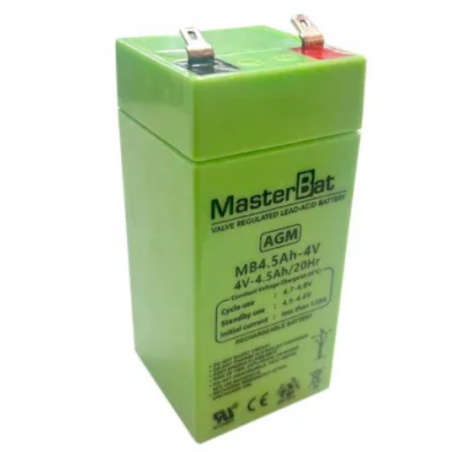 Bateria Estacionária AGM de Chumbo-Ácido 4 Volts 4,5 A