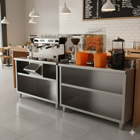 Meuble cafétéria FCD-250-O 2500x600x1050mm avec trémie