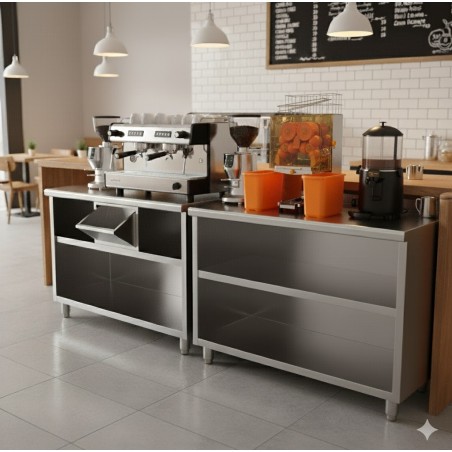 Mueble cafetero FCD-100-O 1000x600x1050mm Con Tolva