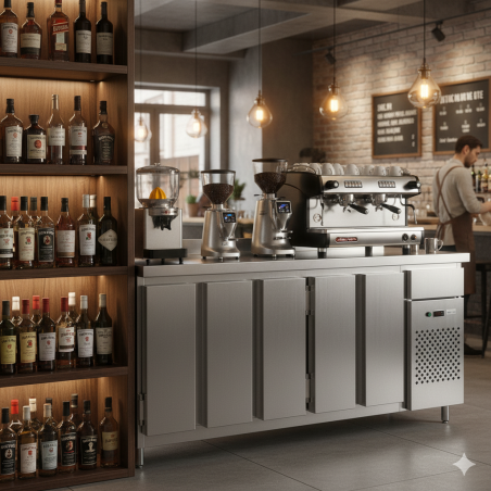 Frente Balcão Refrigerado FM-3000 5 Portas Altura 1050mm