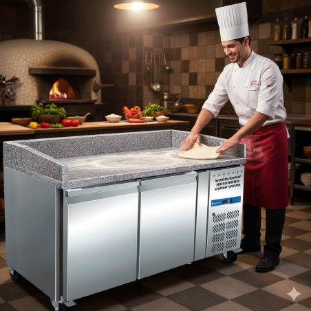 Mesa refrigerada preparación pizzas PZ-2600TN 2 puertas