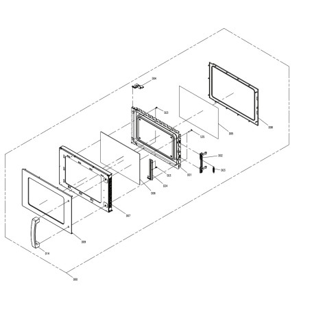 Microondas Profesional Inox Eutron DMD100 25 Litros 1000W Magnetrón Toshiba
