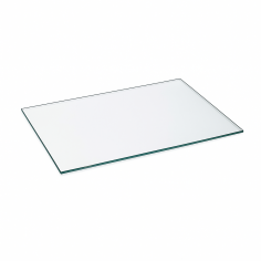 Inner glass of microwave door DMD100 325x210x3mm tempered transparent D05
