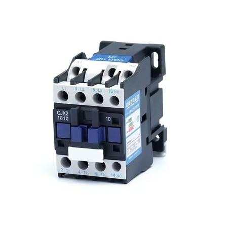 Contactor AC3 18A Bobina 380VAC 3 Polos 3 Contactos NO 1 auxiliar NO CJX2-1810