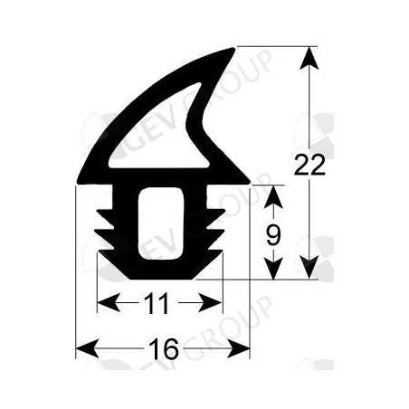joint de porte profil 2757 UE vanta au mètre pour FIMOR