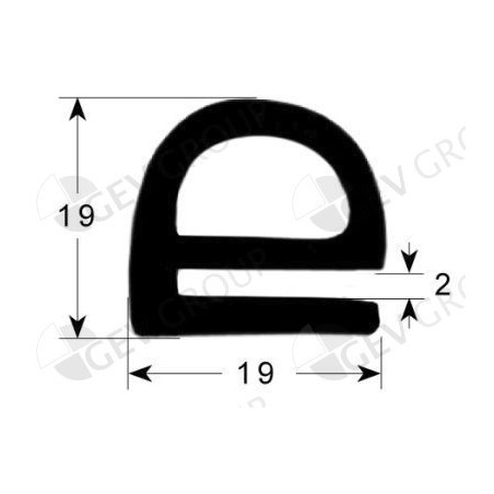 gasket for ovens profile 2210 UE Rational