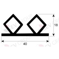 gasket for refrigerator profile 9904 EU per meter 901519