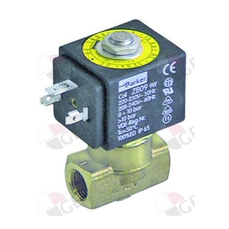 válvula magnética 2vías 230 VAC empalme 1/4" DN 3mm