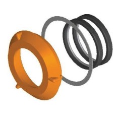 Soporte reten + Reten muelle inox + Junta plana silicona Zumex