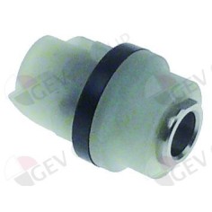 acoplamento L 30mm D1 ø 18mm D2 ø 21mm M6 dentes 2 Robot-Coupe