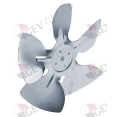 hélice do ventilador aspirante ø 154mm sentido de rotação esquerdo fixação haste 25,4mm