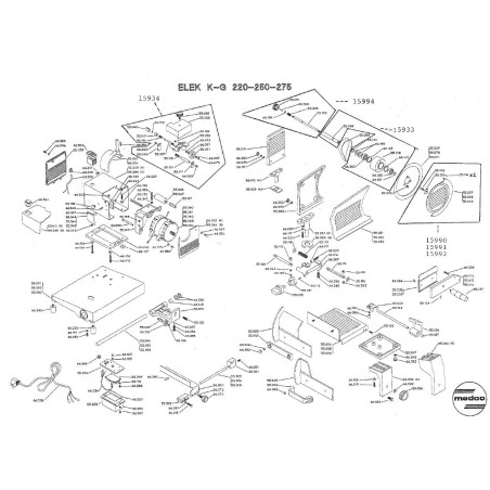 Groupe de capuchon Cutter Medoc ELEK 275 15936 55054