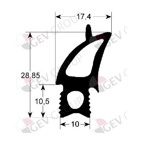 joint pour four profil 2730 An 685mm L 780mm pour RATIONAL pour modèle SCC/CM102 Fagor, Krefft, Rational