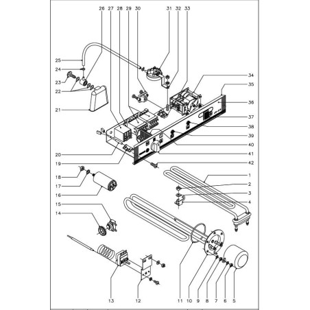 presostat 2 marges de pression marge de pression 28/13 65/50mbar raccord 6mm Fagor