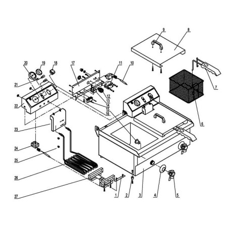 Safety Micro Switch for Fryer WF RZ-15GB XZ-15GB TW-1306 LZ15-GD-B