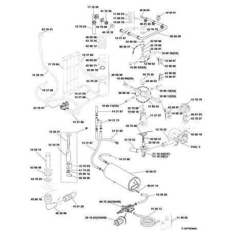 filtre rond ø 110mm H 50mm Elettrobar Eurotec Colged 121076