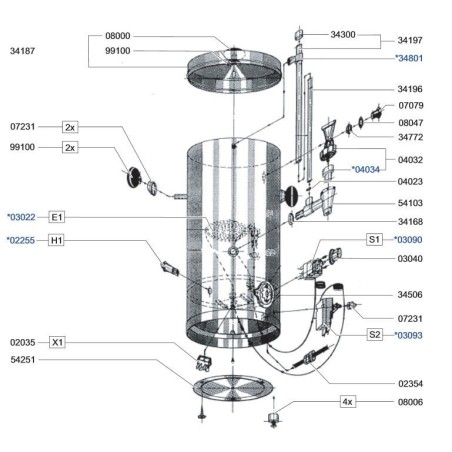 Monture de robinet M35x1,5 Bonamat