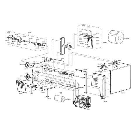 Label Roll Closure Dibal LP-3000 BE-F1142 - BE-F1141