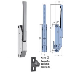 Fermeture verticale nez époxy petite sans clé