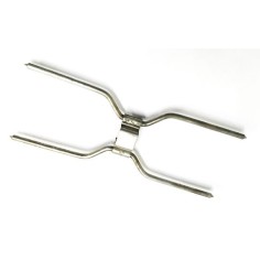 clip de brochette double pour rôtissoire à poulet 160X55mm pique 4mm tube 12mm
