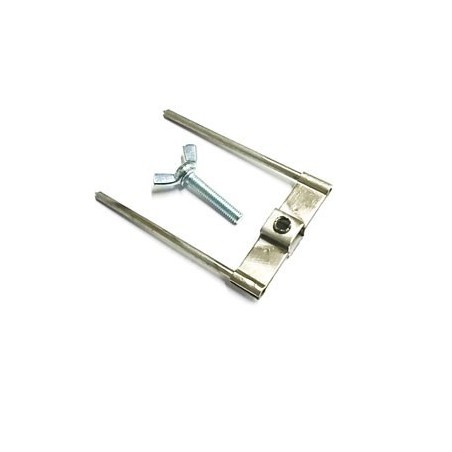 double skewer clip for chicken rotisserie 160X55mm skewer 4mm tube 12mm