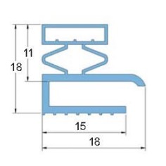 Vedante de PVC Macio PT.1250 Cinza 3 Metros