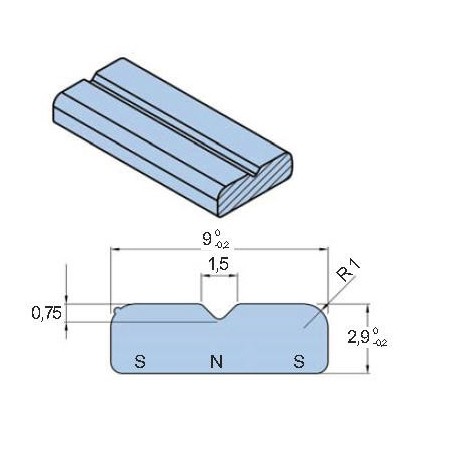 Magnetic Counter Magnet NSN 9x2.9mm for Metro Seal