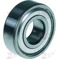 rodamiento de bolas radial tipo DIN 6202-2Z árbol ø 15mm ø ext. 