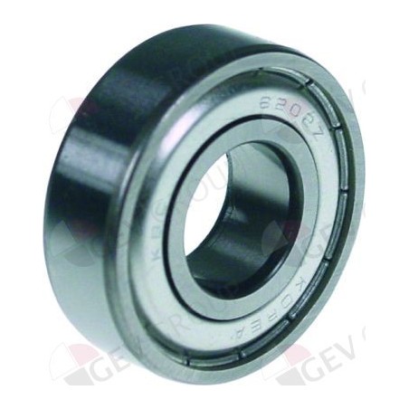 radial ball bearing type DIN 6202-2Z shaft ø 15mm outer ø