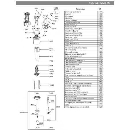 Rolamento vedante estanque Dynamic MMX92-98 PMX98 PMF250 MX91-2000 MDH460-2000 0607