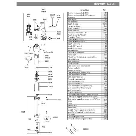 Roulement joint étanche Dynamic MMX92-98 PMX98 PMF250 MX91-2000 MDH460-2000 0607