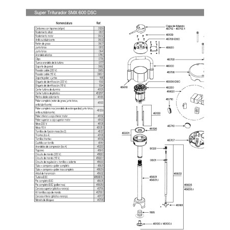 Rolamento vedante estanque Dynamic MMX92-98 PMX98 PMF250 MX91-2000 MDH460-2000 0607