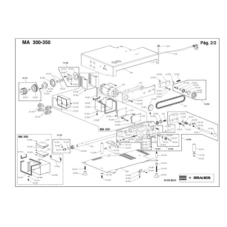 Lâmina Circular 292-57-3 Braher MAT-292 MG-300 MA-300 Medoc Saba 300