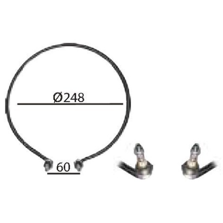 Resistencia calentador de leche 1300W Ø193mm