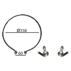 Résistance de chauffe-lait 3000W Ø308mm