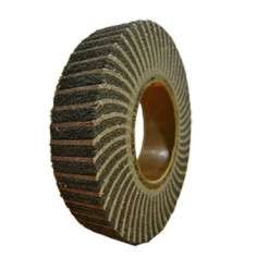 Disque Polisseur Mixte Satiné Acier 200x25x76mm P120 + TBM Disque à Meuler