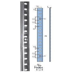 Stainless steel zipper AISI304 2 meters