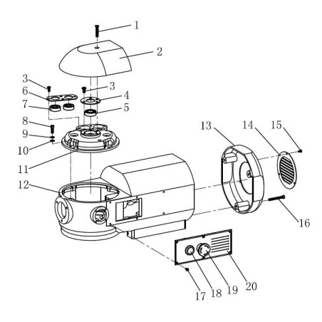 Couvercle de boîte de vitesses Pétrin M20A Démontage 2 B10F0102