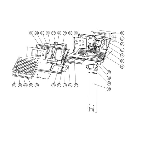 Caja plástico impresora balanza Maxima 49D607605080