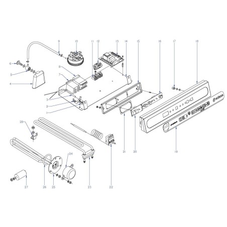 Visualizador 12V DC 50Hz 4dig Led Fagor Edesa LV-1200 LV-1500 LV-2100 Z218011000 