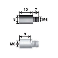 10mm Extension for Rod 8 L10 M6